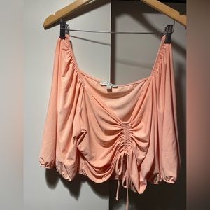 Peach Long Sleeve Blouse